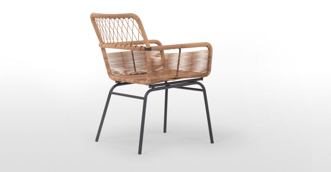 Lyra Garden Dining Outdoor Chair Set, Charcoal Grey