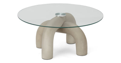 Babette Center table, Concrete & Glass