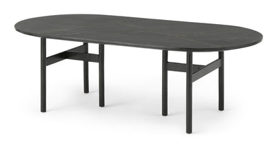 Tanaro Center Table, Black Marble and Brass