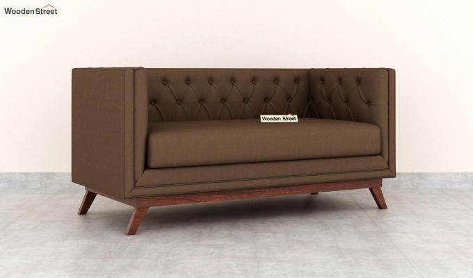 Berlin 2 Seater Office Sofa (Fabric, Classic Brown)