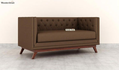 Berlin 2 Seater Office Sofa (Fabric, Classic Brown)