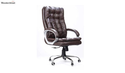 Fairbank Clantra Leatherette High Back Brown Executive Office Chair