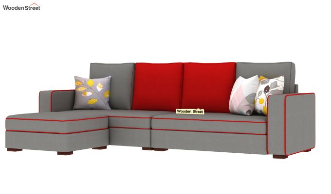 Delos L Shape Sofa Left Aligned Corner Sofa (Warm Grey)