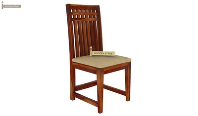 Adolph Dining Chair With Fabric (Honey Finish)