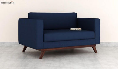 Casper 2 Seater Office Sofa (Fabric, Indigo Ink)
