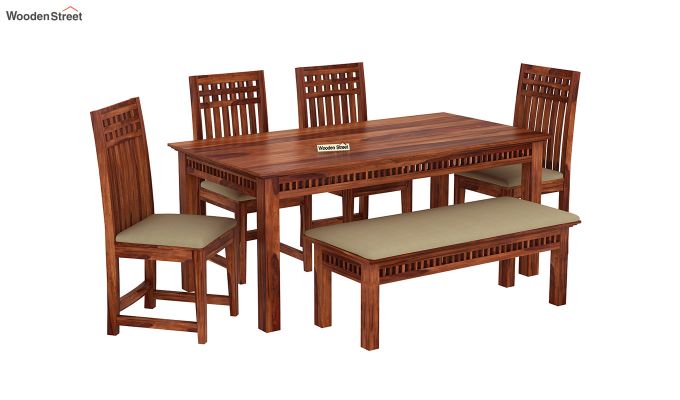 Adolph 6 Seater Dining Set With Bench