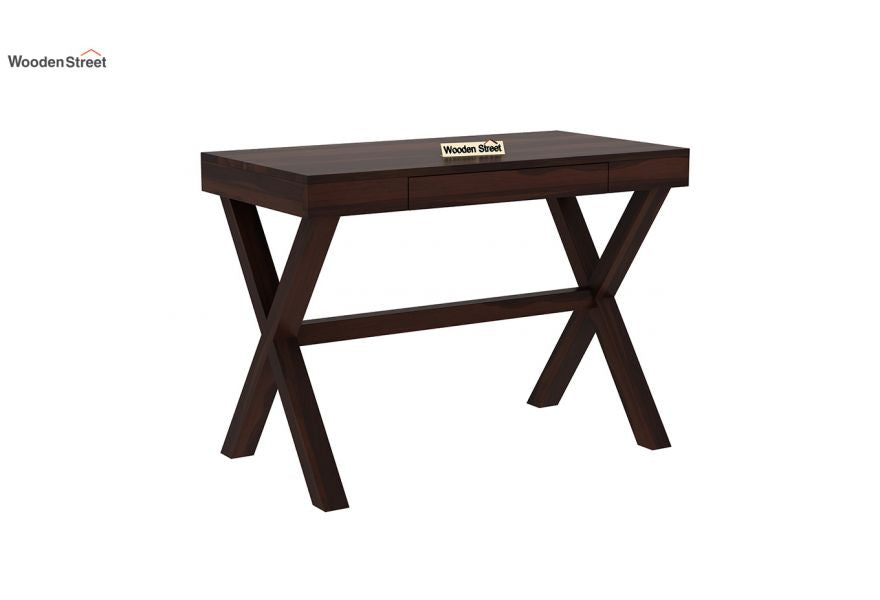 Poppy Solid Office Table Desk (Honey Finish)