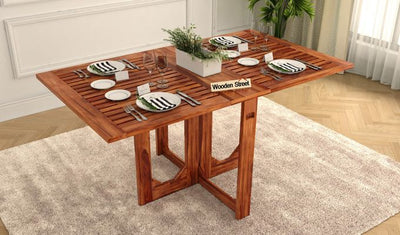 Paul Foldable Dining Table (Honey Finish)