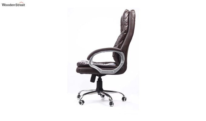 Fairbank Clantra Leatherette High Back Brown Executive Office Chair