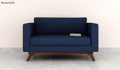 Casper 2 Seater Office Sofa (Fabric, Indigo Ink)