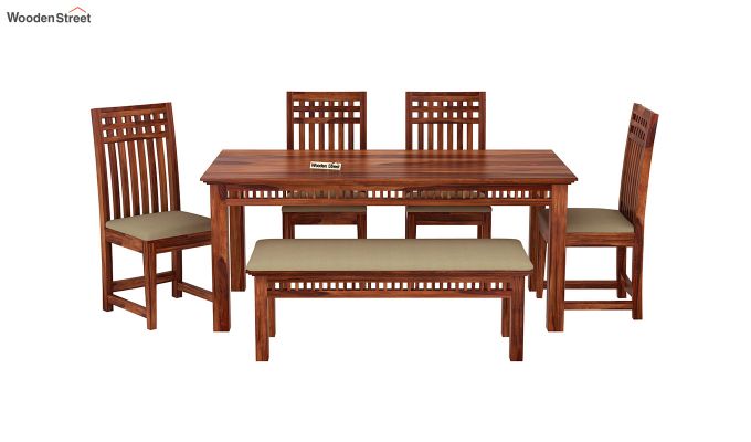 Adolph 6 Seater Dining Set With Bench