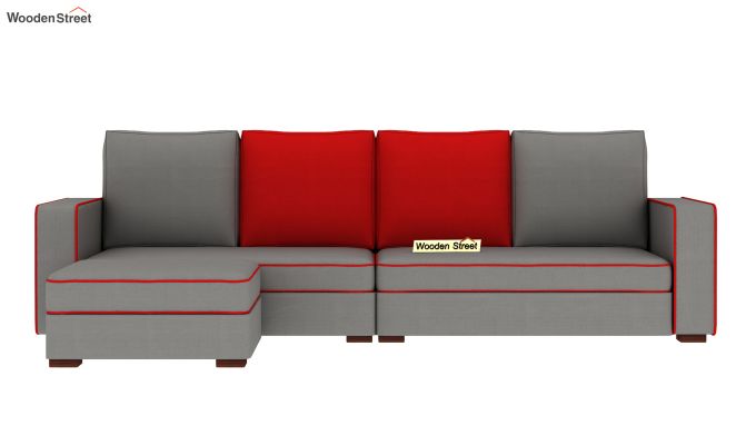 Delos L Shape Sofa Left Aligned Corner Sofa (Warm Grey)