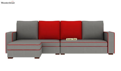 Delos L Shape Sofa Left Aligned Corner Sofa (Warm Grey)