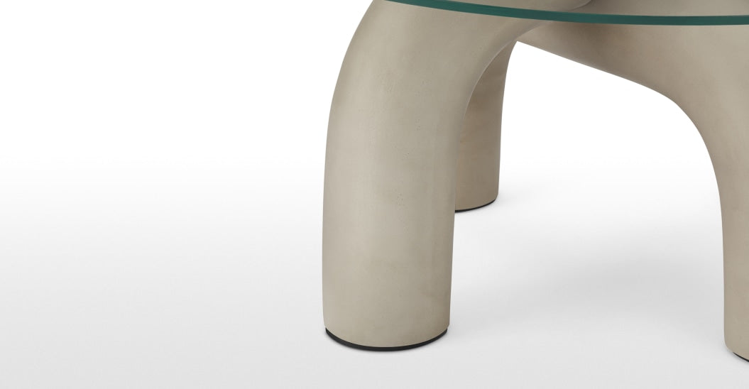 Babette Center table, Concrete & Glass