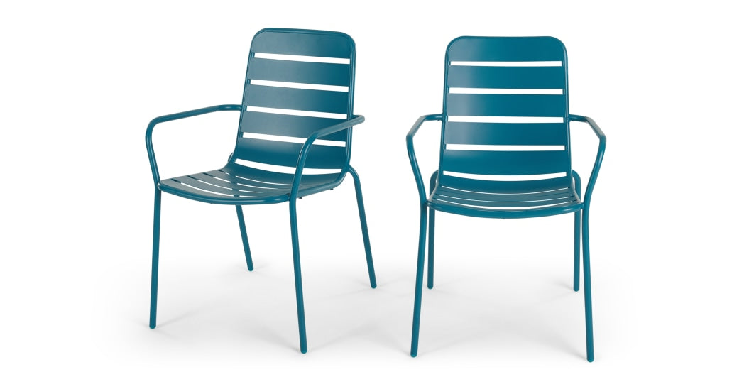 Tice Garden Dining Outdoor Chair, Teal