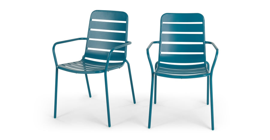 Tice Garden Dining Outdoor Chair, Teal