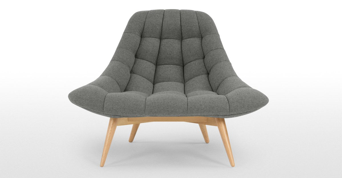 Kolton Accent Armchair, Marl Grey Bedroom Chair
