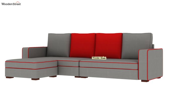 Delos L Shape Sofa Left Aligned Corner Sofa (Warm Grey)