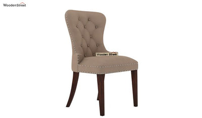 Lenox Luxury Dinning Chair (Walnut Finish, Irish Cream)