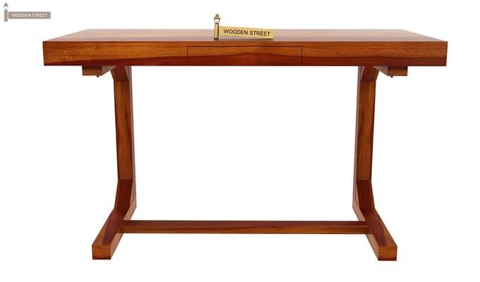 Enric Office Table (Honey Finish)