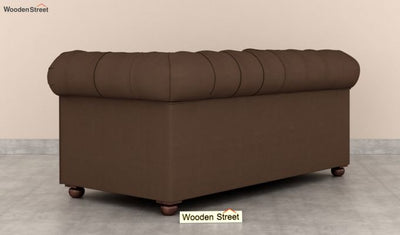 Henry 2 Seater Executive Office Sofa (Fabric, Classic Brown)