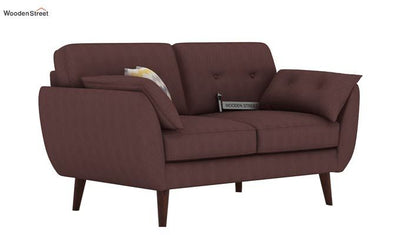 Angela 2 Seater Office Sofa (Fabric, Classic Brown)