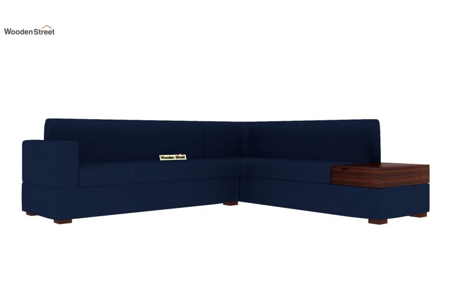 Argos L Shape Sofa Black Right Aligned Corner Sofa (Indigo Ink)