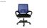 Porus Black & Blue Mesh Revolving Office Chair
