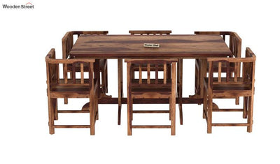 Cohoon 6 Seater Dining Set (Teak Finish)