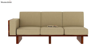 Audrey 6 Seater Luxury L Shape Sofa Corner Set (Honey Finish)