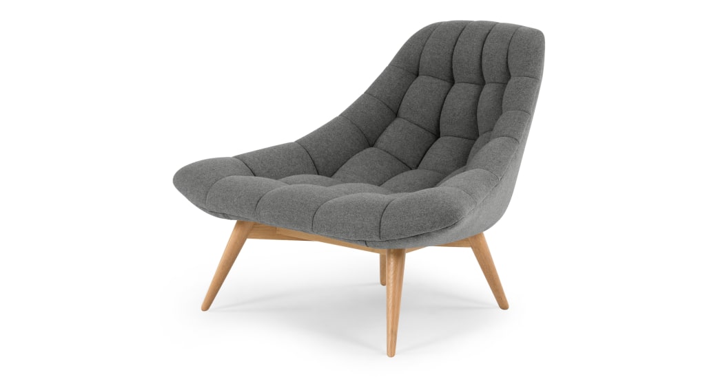 Kolton Accent Armchair, Marl Grey Bedroom Chair