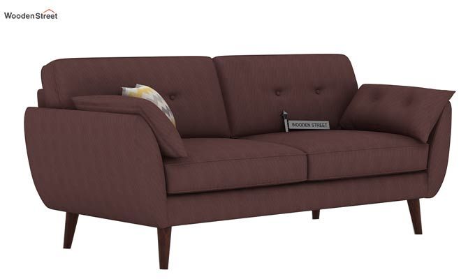 Angela 2 Seater Office Sofa (Fabric, Classic Brown)
