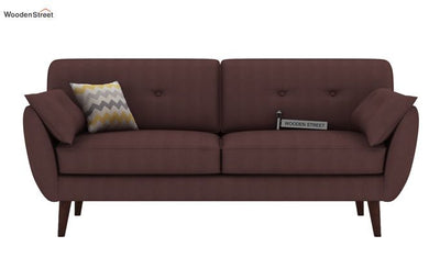 Angela 2 Seater Office Sofa (Fabric, Classic Brown)