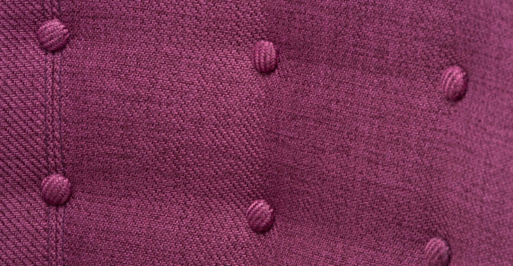 Kubrick Wing Back Bedroom Chair, Plum Purple