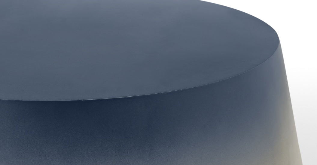 Kugel Garden Outdoor Table, Blue Concrete