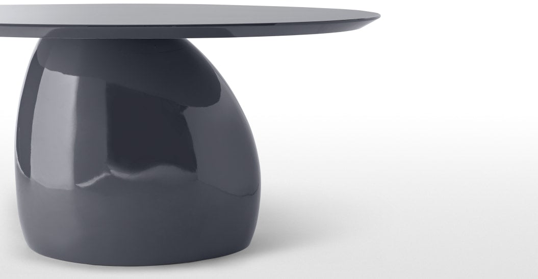 Rosinda 6 Seat Oval Dining Table, Sky Grey