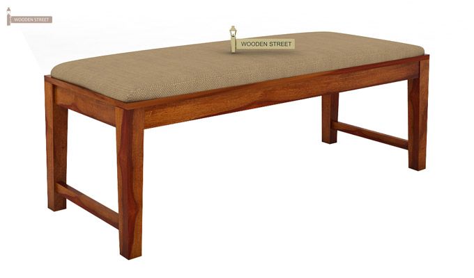 Terex 6 Seater Luxury Dining Set With Bench (Honey Finish)