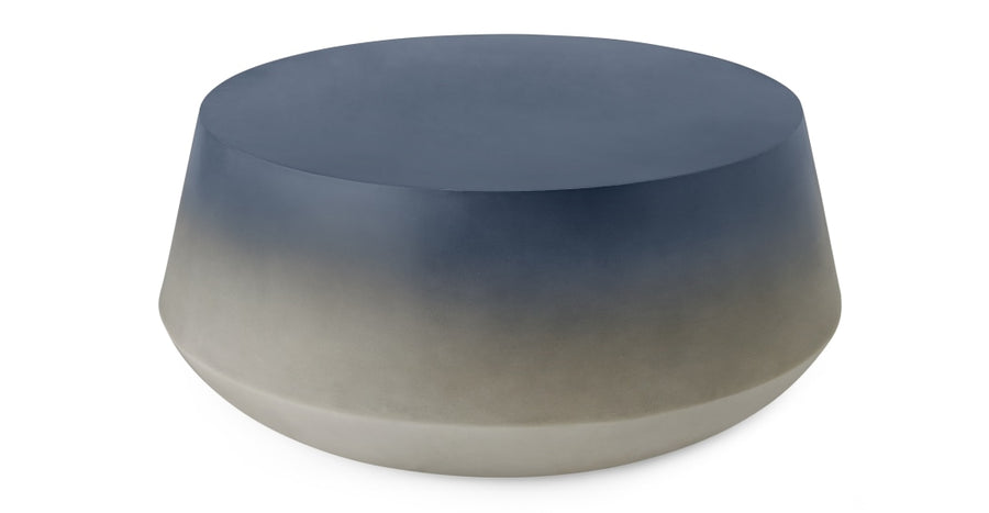 Kugel Garden Outdoor Table, Blue Concrete