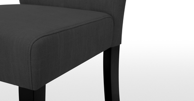 Set of 2 Flynn Dining Chair, Midnight Black