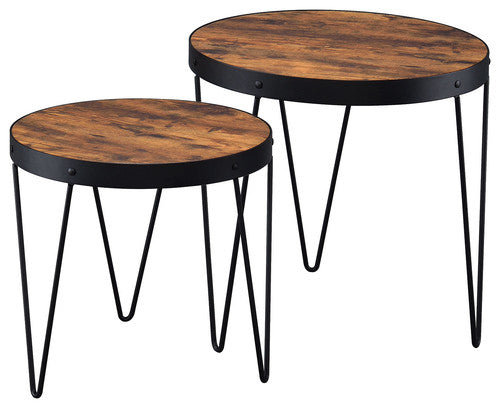Industrial Style Nesting Table 2-Piece